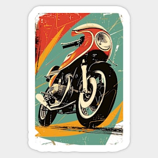 Vintage Speedster- vintage racing motorcycle Sticker